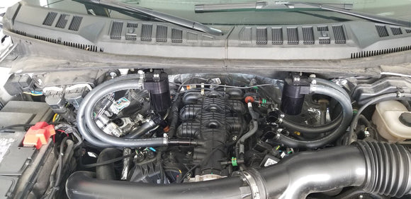 BMS Dual Oil Catch Cans System for Ford F150/Raptor