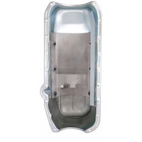 Moroso Pre-80 Chevrolet Small Block (w/Driver Side Dipstick) Wet Sump 7qt 8.25in Steel Oil Pan -Blk - 0