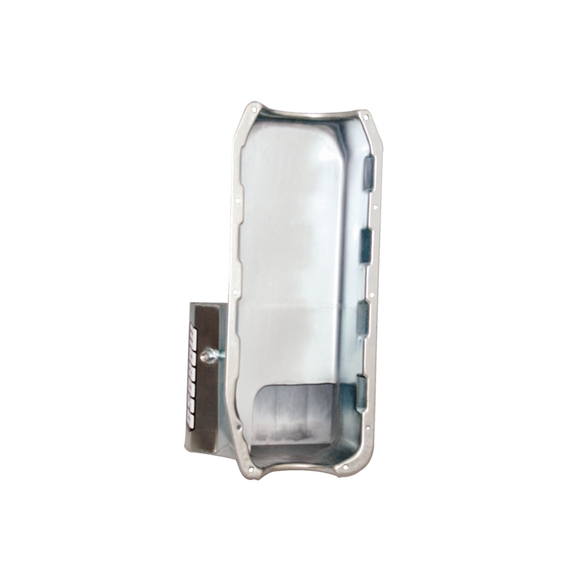 Moroso Pre-85 Chevrolet Small Block (w/Driver Side Dipstick) Wet Sump 7qt 8.25in Steel Oil Pan - Blk