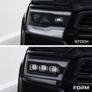 Form Lighting 2019-2024 Ram 1500 Sequential LED Projector Headlights (Pair)-3