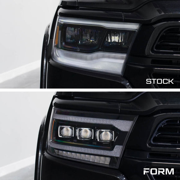 Form Lighting 2019-2024 Ram 1500 Sequential LED Projector Headlights (Pair)