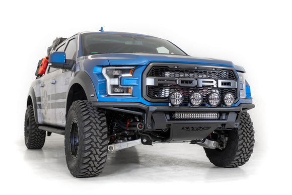 Addictive Desert Designs 17-20 Ford Raptor Pro Bolt-On Front Bumper - Hammer Black