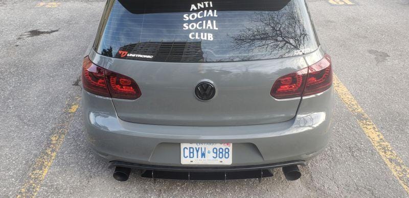 Ventus Autoworks Rear Diffuser W/Rear Corner Spats | Volkswagen Mk6 GTI
