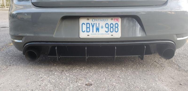 Ventus Autoworks Rear Diffuser W/Rear Corner Spats | Volkswagen Mk6 GTI