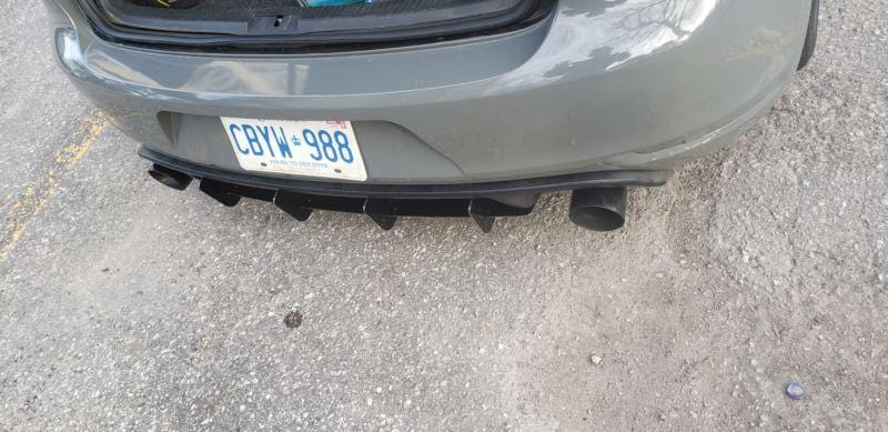 Ventus Autoworks Rear Diffuser W/Rear Corner Spats | Volkswagen Mk6 GTI
