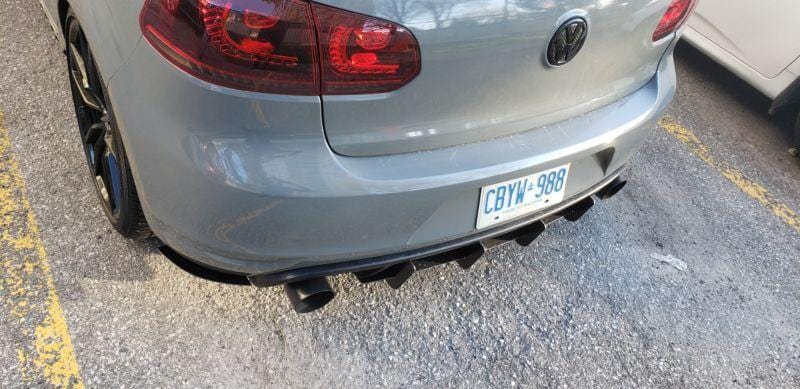Ventus Autoworks Rear Diffuser W/Rear Corner Spats | Volkswagen Mk6 GTI