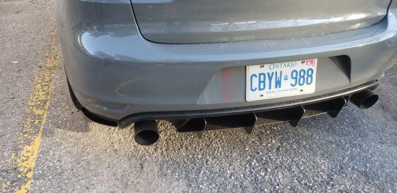 Ventus Autoworks Rear Diffuser W/Rear Corner Spats | Volkswagen Mk6 GTI