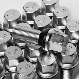 VOSSEN BOLT - 14X1.5 - 30mm - 17mm HEX - SET OF 20 - CONE SEAT - SILVER - 0