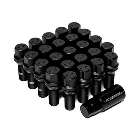 VOSSEN BOLT - 14X1.25 - 30mm - 17mm HEX - SET OF 20 - CONE  SEAT - BLACK - 0