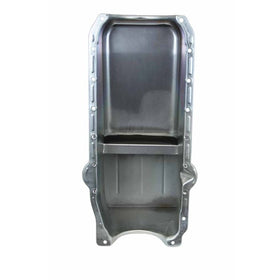 Moroso 1986+ Chevrolet SBC (w/1 Piece Rear Main Seal) Wet Sump 7qt 8.25in Steel Oil Pan - Black - 0