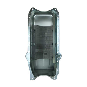 Moroso 86-Up Chevrolet SBC (w/1 Piece Rear Main Seal) Wet Sump 7qt 8.25in Steel Oil Pan - Black - 0