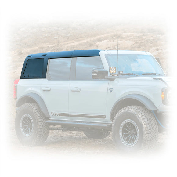 Turn Offroad 2021+ Ford Bronco Hard Top (4 Door) Black/Black Foam Headliner/Wiper & Defrost