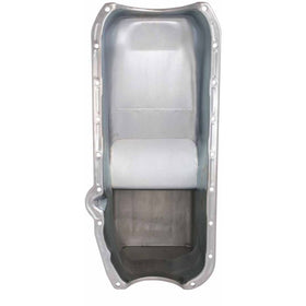 Moroso Pre-80 Chevrolet Small Block (w/Driver Side Dipstick) Wet Sump 6qt 9in Steel Oil Pan - Black - 0