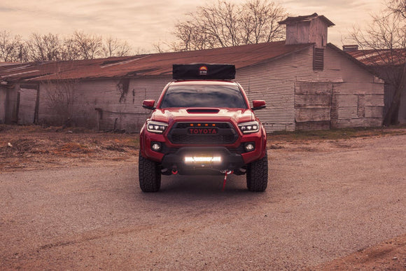 BODY ARMOR 4X4 HILINE FRONT WINCH BUMPER: 2016–2021 TOYOTA TACOMA