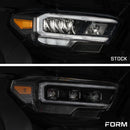 Form Lighting 2016-2023 Toyota Tacoma LED Projector Headlights with Selectable DRL (Pair)-5