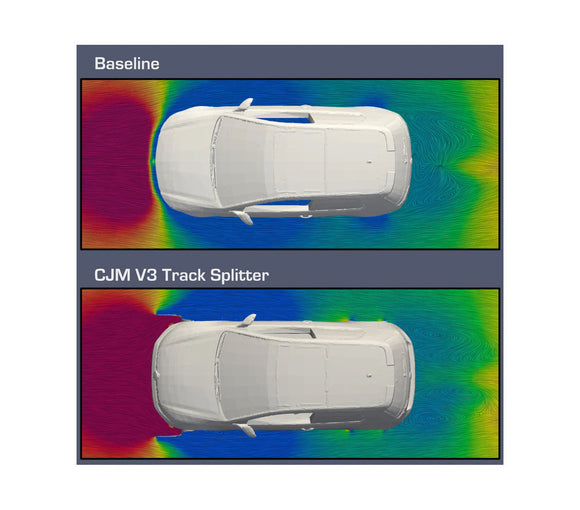 CJM Industries Chassis Mounted Track Splitter - MK7 GTI 2015-2017 V3