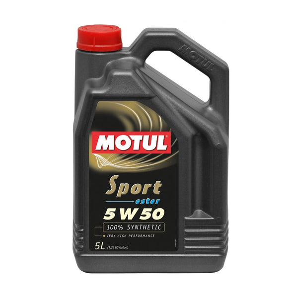 Motul Sport 5W-50 Ester Based Oil | 102716 (Comes in Case of 4 Units)