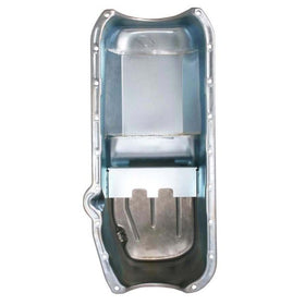 Moroso Pre-85 Chevrolet Small Block (w/Driver Side Dipstick) Wet Sump 6qt 8.25in Steel Oil Pan - Blk - 0