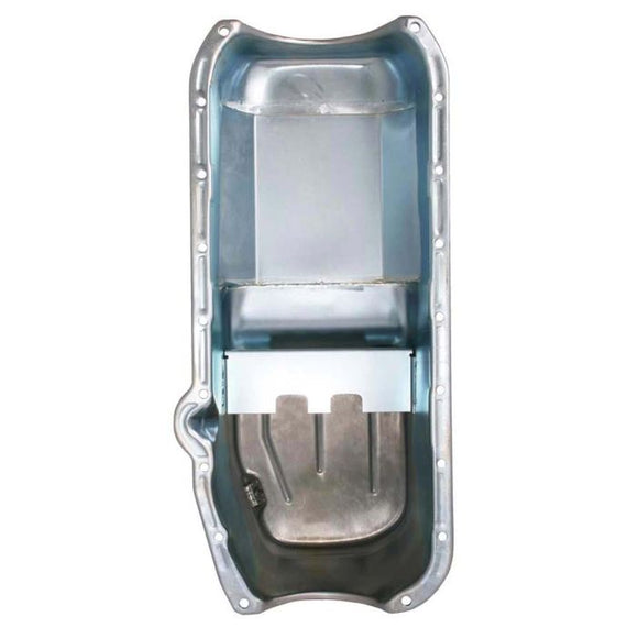 Moroso Pre-85 Chevrolet Small Block (w/Driver Side Dipstick) Wet Sump 6qt 8.25in Steel Oil Pan - Blk