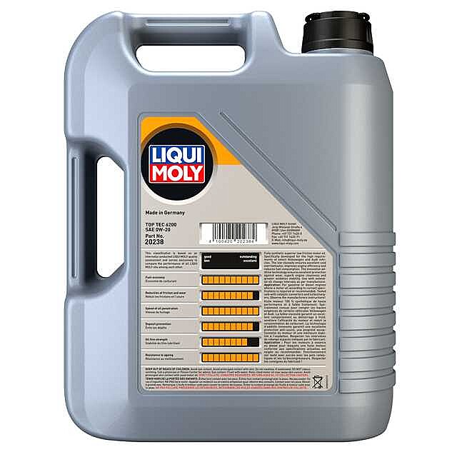0W20 Top Tec 6200 Engine Oil (5 Liter) - Liqui Moly LM20238 - 0
