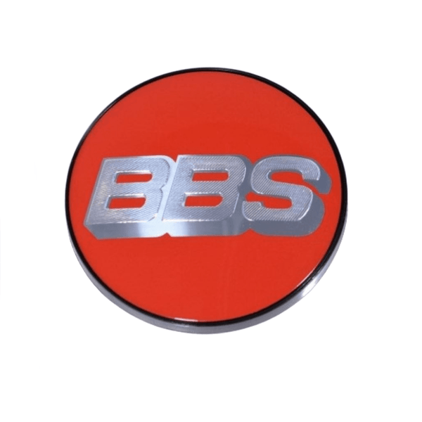 BBS Center Cap 70.6mm Red/Silver (5-Tab)