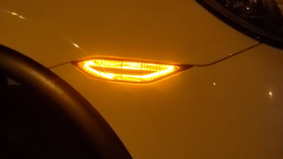 Flat 6 Motorsports - Clear or Smoked LED Side Markers (Cayenne 11-14)