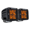 Rigid Industries D-Series Spot w/ Amber PRO Lens (Pair)-1