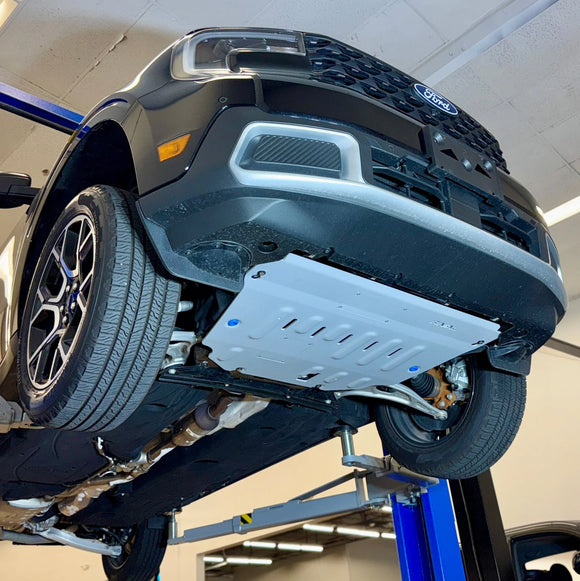 RIVAL Gen2 Aluminum Engine Skid Plate 2021-2025 Ford Maverick 2WD AWD Including Lobo Except Tremor