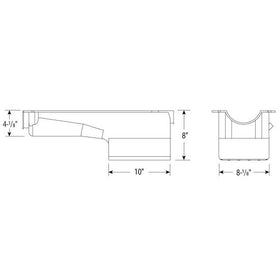 OIL PAN, BBC MARK IV, 8 IN. DEEP, STROKER, WITH SUMP TRAY - 0