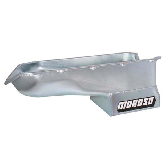 Moroso Pontiac V-8 (301-455) Deep Wet Sump 7qt 8.5in Steel Oil Pan