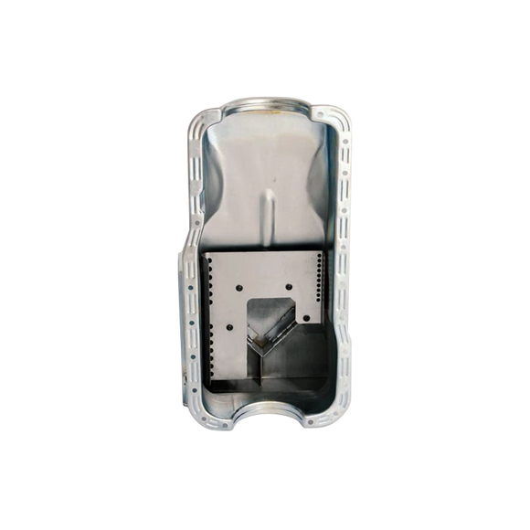 Moroso Ford 289-302 (w/Front Sump) Kicked Out Road Race Baffled 9qt 8in Steel Oil Pan