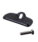 Kentrol 76-86 Jeep CJ Battery Tray Clamp - Powdercoat Black-1