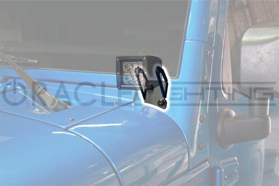 Oracle Jeep JK Single Mounting Pillar Brackets (Pair) SEE WARRANTY