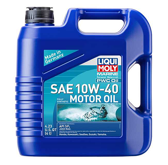 LIQUI MOLY 4L Marine PWC Motor Oil SAE 10W40 (Comes in Case of 4 Units) LM20530