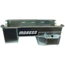 Moroso Ford 351W (w/Rear Sump & Billet End Seals) Road Race Baffled Wet Sump 7qt 7.5in Steel Oil Pan-1