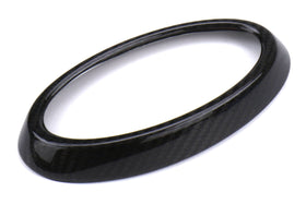 OLM LE Dry Carbon Fiber Front Emblem Frame Overlay - 18 WRX STI