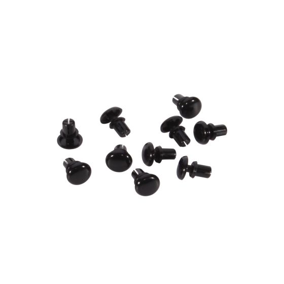 Bell Circle Grommet Plug - Black