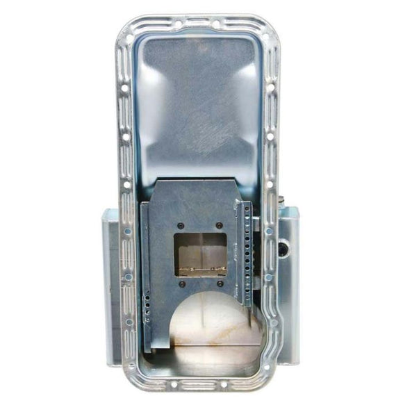 Moroso Ford 352-428 FE (w/Front Sump) Kicked Out Road Race Baffled 8qt 6in Steel Oil Pan