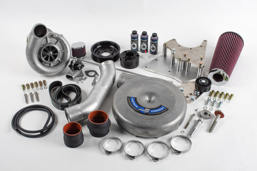 Vortech Tuner Kit. Carb. GM LS-Swap. Passenger Side. C5/C6 Corvette FEAD w/V-2 T