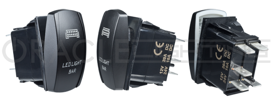 Oracle LED Light Bar Deluxe Rocker Switch - Black SEE WARRANTY