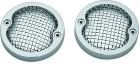 Kuryakyn Mesh Turn Signal Bezels 3-1/4in Chrome