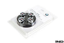 BMW M Logo Valve Stem Cap Set - Silver-2
