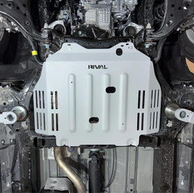 RIVAL Aluminum Transmission Catalytic Converter Skid Plate 2024-2025 Toyota Tacoma 4Gen 4WD 2WD Except Hybrid Compatible With TRD* - 0