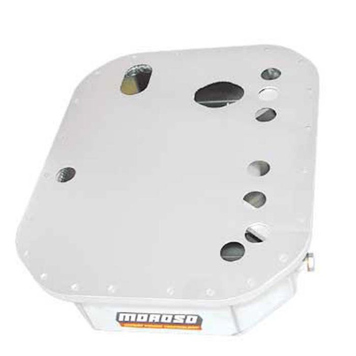 Moroso Mazda 13B Rotary (w/Rear Sump) Drag Race Baffled Wet Sump 6.25qt 4in Aluminum Oil Pan - 0