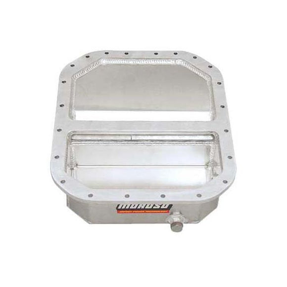 Moroso Mazda 13B Rotary (w/Front Sump) Drag Race Baffled Wet Sump 6.25qt 4in Aluminum Oil Pan