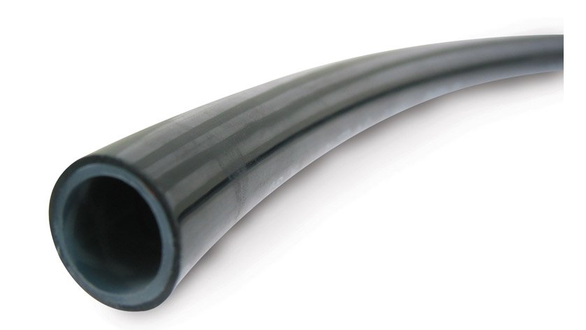 Airline - 1/4" Black DOT Synflex - 10 feet