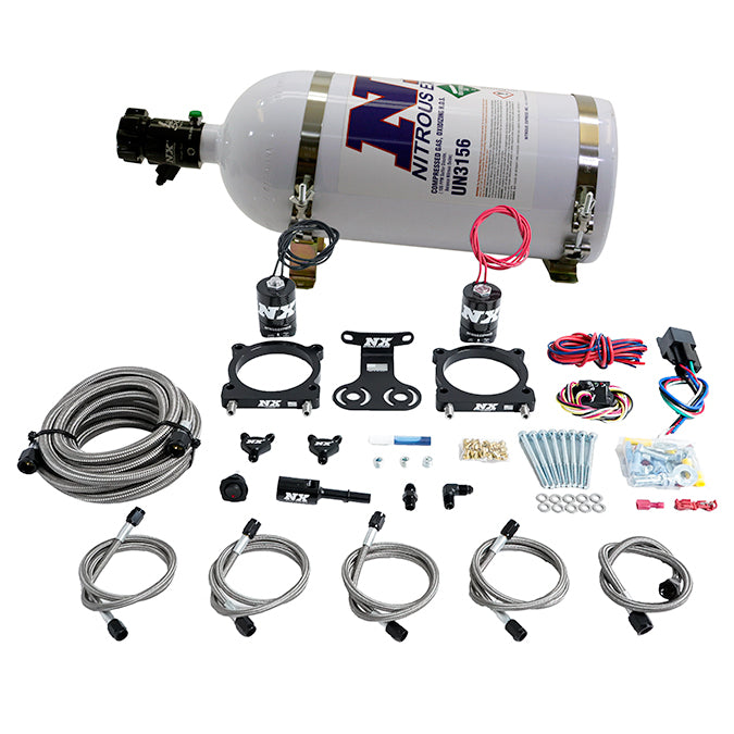 2024+ 5.0L Mustang Dual Throttle Body Plate System - 10lb Bottle