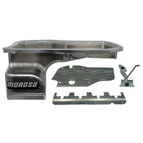 Moroso Mitsubishi Evo 7/8/9 (w/Lower Intercooler Pipe) Road Race Baffled Wet Sump 6.5qt Alum Oil Pan