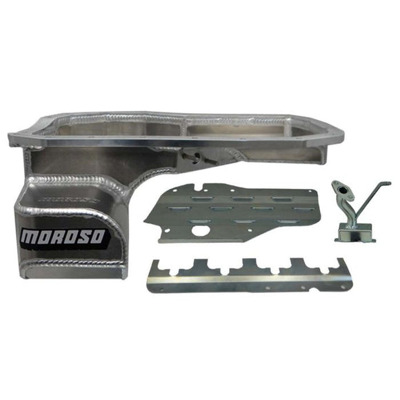 Moroso Mitsubishi Evo 7/8/9 (w/Lower Intercooler Pipe) Road Race Baffled Wet Sump 6.5qt Alum Oil Pan