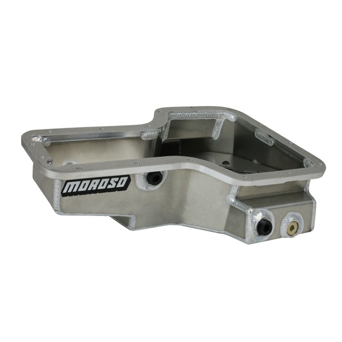 Moroso Lotus/Toyota 1ZZ/2ZZ Road Race Baffled Wet Sump 6qt Stock Depth Aluminum Oil Pan